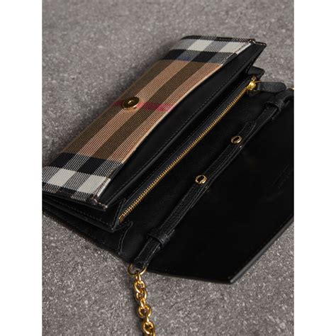 burberry house check sartorial leather wallet|Burberry House Check Sartorial Women's Wallet .